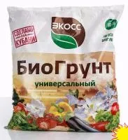 БиоГрунт «ЭКОСС-Универсальный» мешок прозрачный п\э,с цветной наклейкой 10л